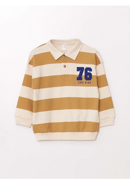 Lcw Kids Ekru Polo Yaka Uzun Kollu Erkek Çocuk Sweatshirt fırsatları