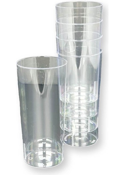 Kristal Sert Plastik Mika Uzun Bardak fiyatları