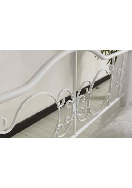 Pero Sultan Tek Kişilik Başlıklı Metal Beyaz Karyola 90X190 fiyatları