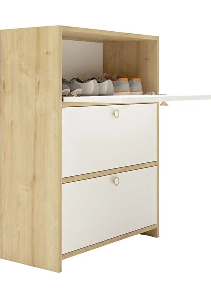 Flora 3 Kapaklı Ayakkabı Dolabı (Ayakkabılık - Çok Amaçlı Dolap) modelleri