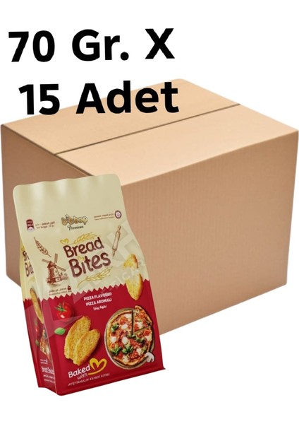 Ekmek Kıtırı Pizzalı 1 Koli 70 Gr. x 15 Adet