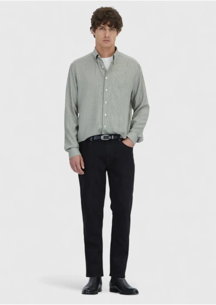 Haki Casual Fit Dokuma Casual Pamuk Karışımlı Gömlek fiyatları