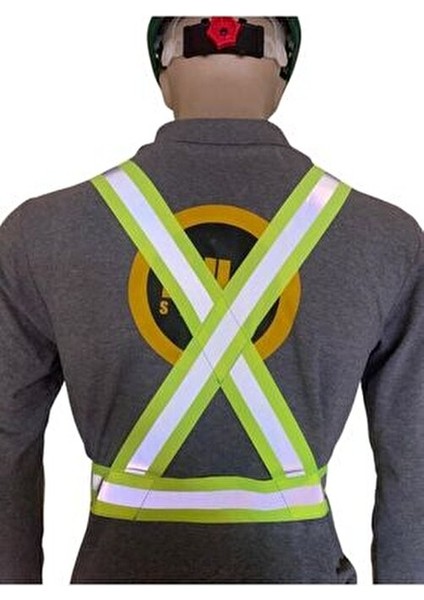 Yüksek Görünürlüklü Reflektörlü Ayarlanabilir İkaz Yeleği Tüm Hava Koşullarında Kullanım İçin