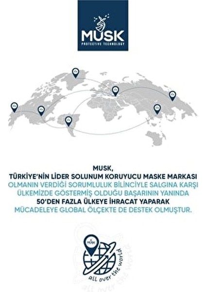 KF94 Kore Tipi FFP2 Maske 10 Adet Lacivert Yüksek Filtrasyon ve Konforlu Kullanım