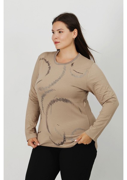 Baskılı Penye Bluz 101 modelleri