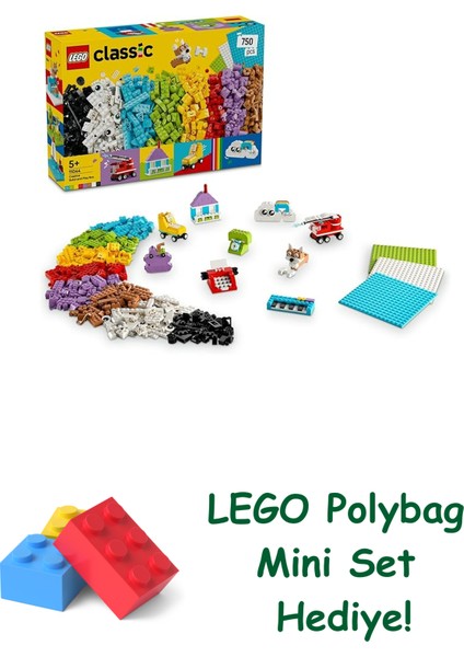 Classic Yaratıcı Yapım ve Oyun Kutusu 11044 + Polybag