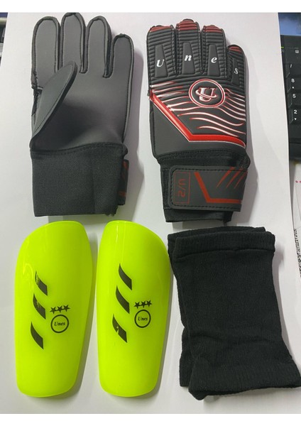 5 No Futbol Topu, Kaleci Eldiveni ve Tekmelik 3'lü Set + Pompa Hediyeli fiyatları