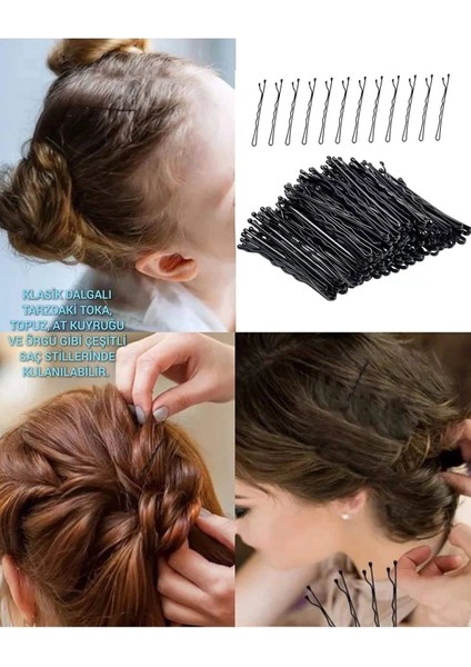 50 Adet Siyah Tel Toka 1.inci Kalite Çelik Tek Toka Black fırsatları