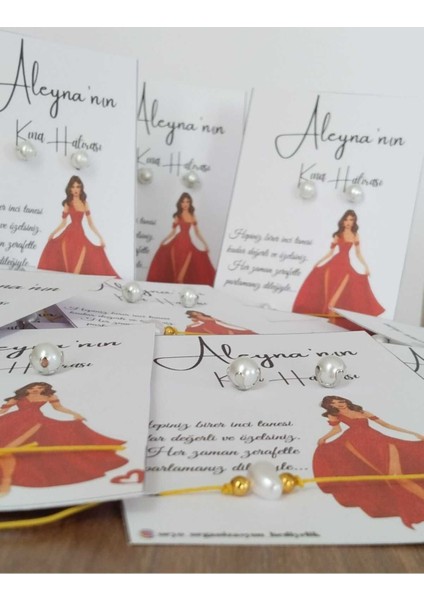 Kişiye Özel Hediyelik Şans Bilekliği Söz, Nişan, Bekarlığa Veda, Kına, Nikah, Düğün Hediyesi 25 Adet