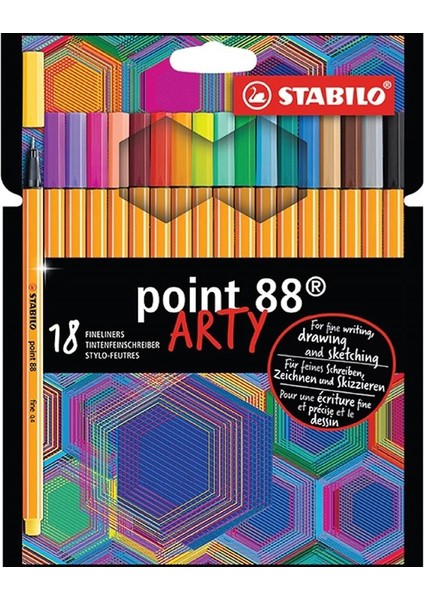 Keçe Uçlu Ince Kalem 88 Arty 18 Li