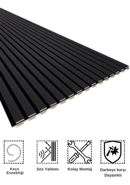 Mdf Ahşap Akustik Puvar Paneli 60X275 cm modelleri