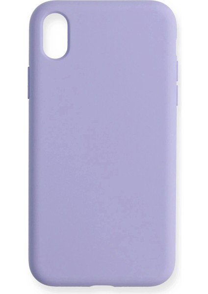 iPhone Xr Kılıf Nano Içi Kadife Silikon - LILA-(5796)