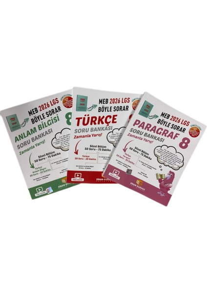 8. Sınıf 2026 Lgs Meb Böyle Sorar Türkçe Set Soru Bankası (Türkçe- Anlam Bilgisi- Paragraf)