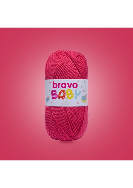 Baby Tüylenmez ( Anti Pilling ) Bebek Yünü 100 gr 250 Metre (Renk Kodu: 520) Nar Çiçeği fiyatları