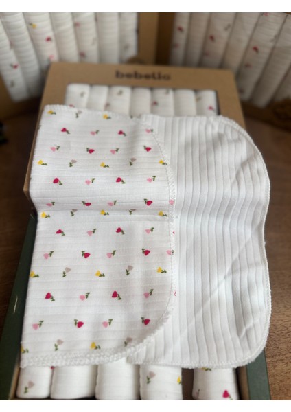 7’li Kırmızı & Sarı Gül Desenli Bebek Ağız Mendili Seti fiyatları