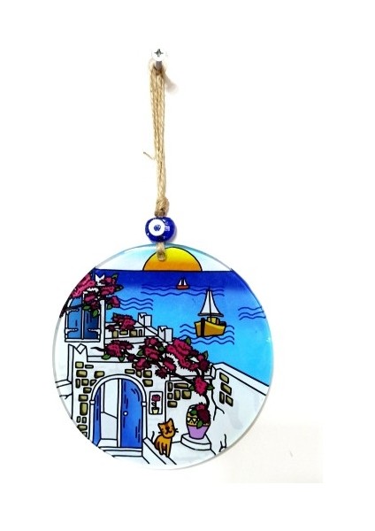 Kedili Hayal Evi 15 Santimetre Füzyon Cam Duvar Dekoru fiyatları