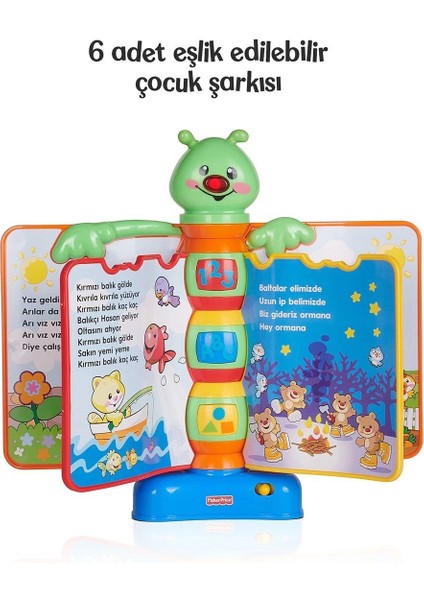 N3835 Fisher-Price® Eğlen ve Öğren Eğitici Masalcı Tırtıl / Türkçe / +6 Ay fırsatları