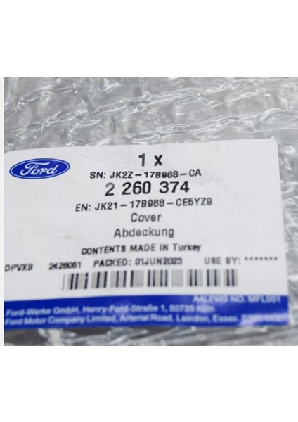 Tourneo Custom Ön Panjur Nikelajlı Orj. JK21 17B968 CE5YZ9- fırsatları