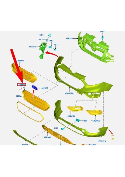 Tourneo Custom Ön Panjur Nikelajlı Orj. JK21 17B968 CE5YZ9- indirimleri