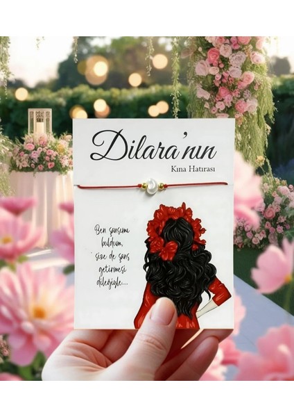 Kına Hediyesi, Düğün, Nişan, Söz Hediyesibileklik 50 Adet Kişiye Özel Kart