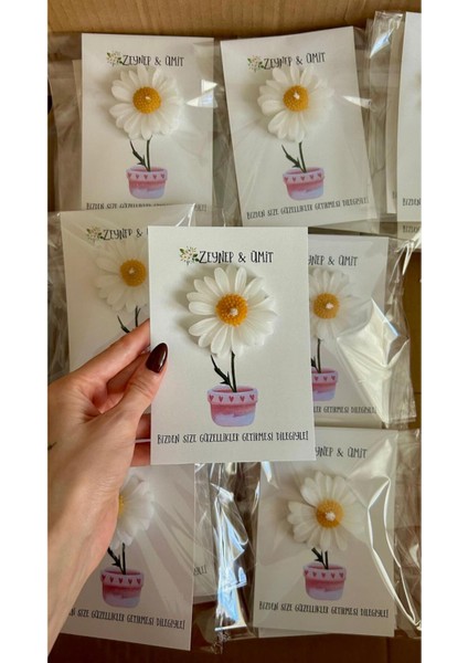 Süslemeli Papatya 15 Adet , Nikah Şekeri, Doğum, Sünnet, Düğün Nişan Söz, Kına, Doğum Günü.