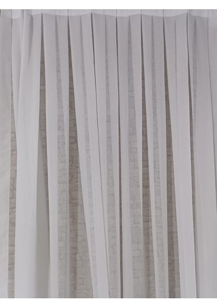 Tül Perde Kristal Tül Yumuşak Dokunuşlu Bambu Zeminli 1/3 Sık Pileli fırsatları