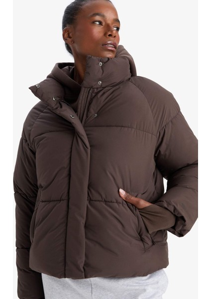 Fit Su İtici Regular Fit Dik Yaka Reglan Kol Kışlık Şişme Mont A1550AX25WN