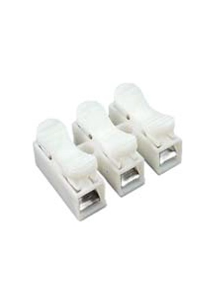 Klemens 3lü Basmalı Beyaz (100 Adet)