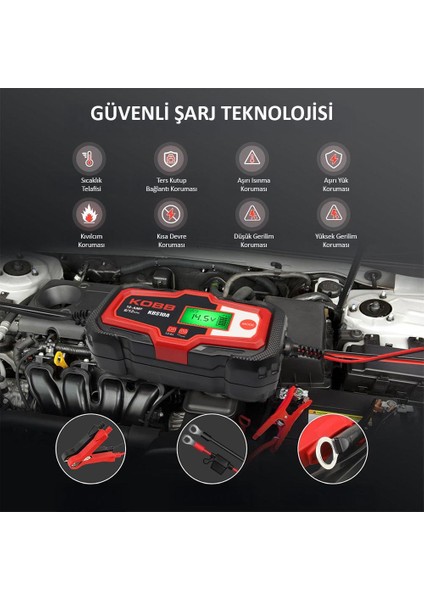 KBS10A 6/12V 200A Dijital Akü Şarj / Akü Bakım / Desülfatör ve Power Supply indirimleri