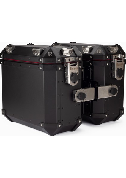 Alüminyum Motosiklet Yan Çanta Seti (Sidecase) - 35LT+35LT