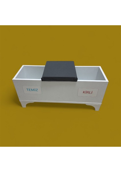 Galoşluk Galoş Sehpası Puf Klinik Tipi Gri Renkli