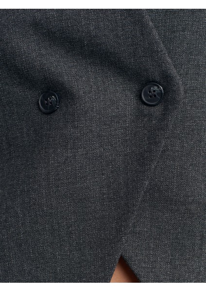 60599 Asimetrik Yelek-Antrasit fırsatları