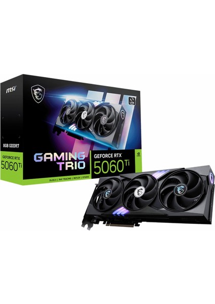 Msı Gaming Trio Geforce Rtx 5060 Ti 8gb Gddr7 128BIT Hdmı/dp Ekran Kartı
