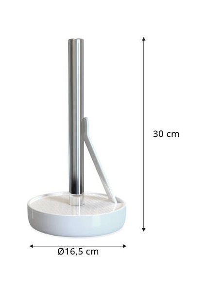 Genius DİKEY RULO KAĞIT HAVLU STANDI, TEZGAHÜSTÜ, YAYLI HAVLU TUTUCULU