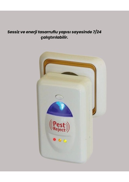 Ultrasonik Haşere Kovucu Cihaz 150 M2 Etki Alanı indirimleri
