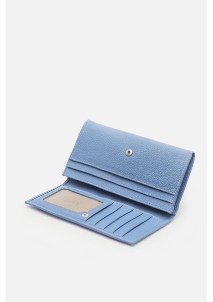 Ram %100 Hakiki Deri Kadın Cüzdan Fermuarlı Bozuk Para Bölmeli ve Çıt Çıt Kapaklı