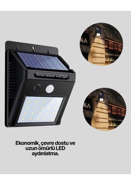 Hareket Algılamalı Solar LED Güvenlik Lambası indirimleri