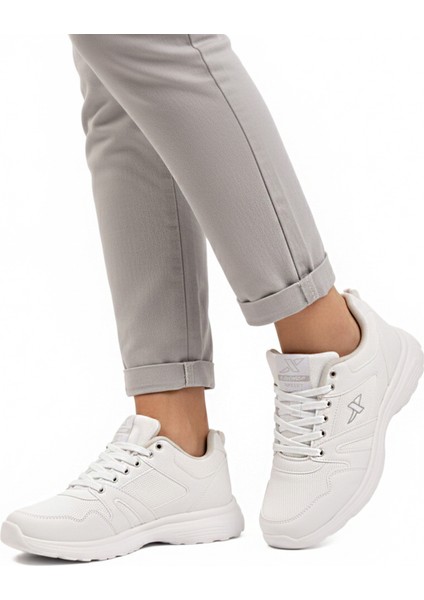 Beyaz Esnek Hafif Unisex Spor Ayakkabı Xstep 020-CILT G modelleri