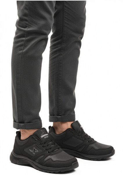 Siyah Esnek Hafif Erkek Spor Ayakkabı Xstep 020-CILT M modelleri