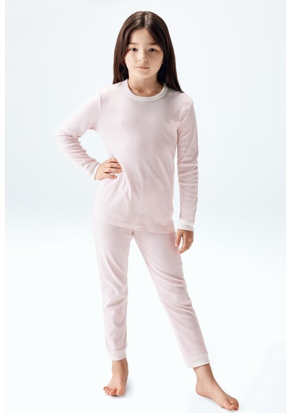 Kız Çocuk Pijama Takımı Pembe Renk