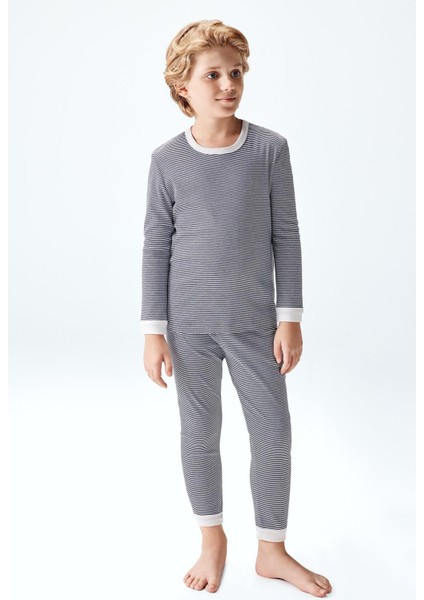 Erkek Çocuk Pijama Takımı Lacivert Renk