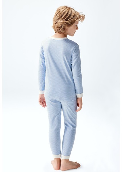 Erkek Çocuk Pijama Takımı Orta Mavi Renk fiyatları