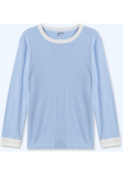 Erkek Çocuk Pijama Takımı Orta Mavi Renk modelleri