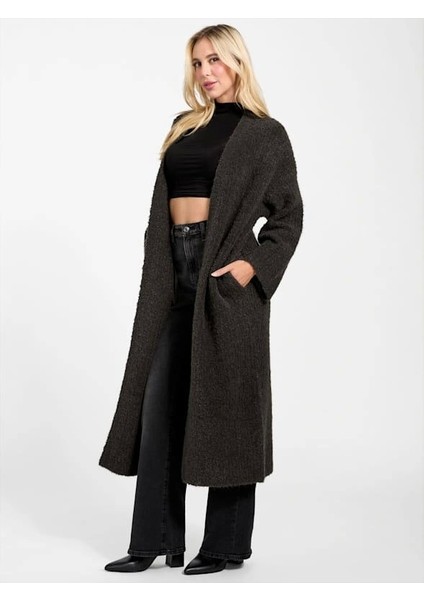 Beniko Kadın Kahverengi Yün Karışımlı Triko Hırka W5BR54Z0702-G1H3