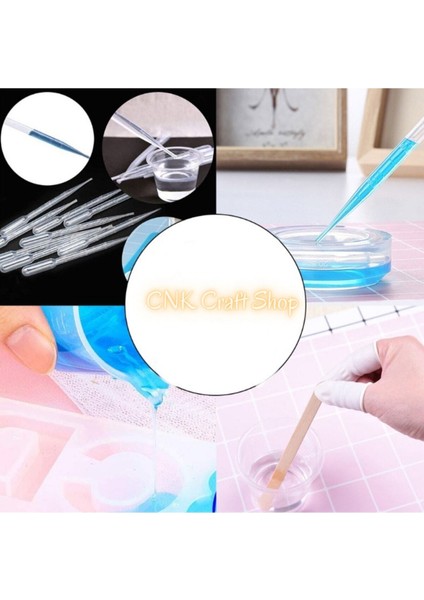 40 Adet Epoksi Reçine Damlalık Pipet Seti, Epoksi Malzemeleri, Epoksi Malzemeleri, Mum Esans Pipet