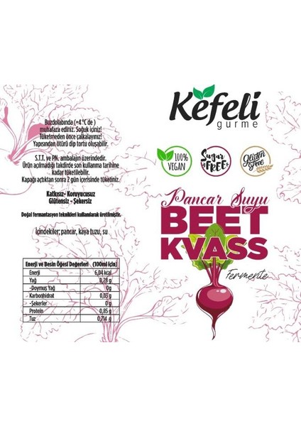 Pancar Kvass Fermente 750 ml fiyatları