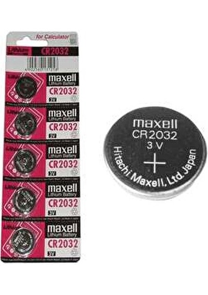 CR 2032 Lityum Pil 5'li Paket 3V Yüksek Performanslı Tek Kullanımlık Piller fiyatları