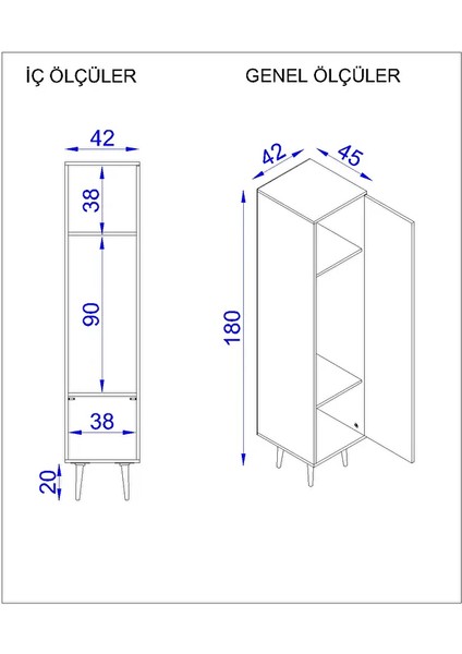 Milano Gardırop | Elbise Dolabı | Tek Kapaklı Dolap