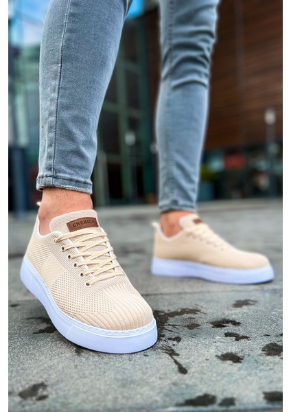 Crew Premium Triko Rahat Erkek Spor Ayakkabı Krem
