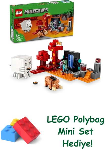 Minecraft Nether Geçidi Pususu 21255 + Polybag